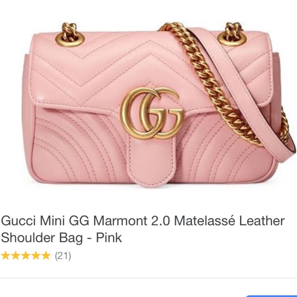 Pink/blush Gucci crossbody